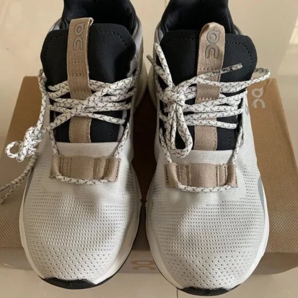 ON Running Cloudnova Women Shoes White Sand - Picture 4 of 5